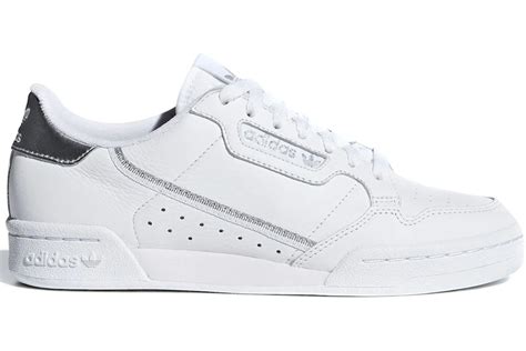 adidas Continental 80 Cloud White Silver Metallic (Women's)